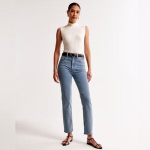 Abercrombie & Fitch Jeans Womens 14 Tall The Ankle Straight Ultra High Rise